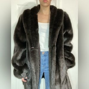 Giorgio Parnucci Vintage Faux Fur Coat